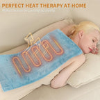 SAROO Heating Pad for Back Pain Relief, Massaging Weighted Heating Pads for Neck - Image 6