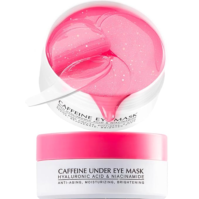 Under Eye Patches for Dark Circles: Caffeine Gel Masks for Puffiness Undereye by ENASKINNATURALS