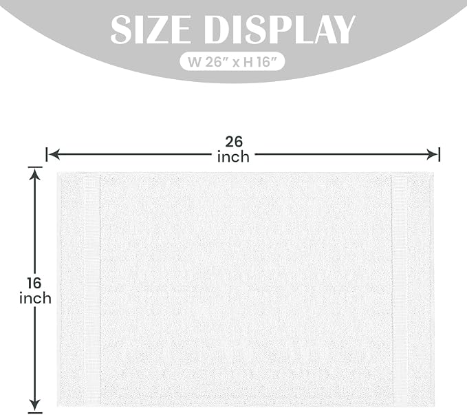 Reed&Pick 24 Pack White Hand Towels 100% Cotton Spa Towels 16x26 inches Highly - Image 4