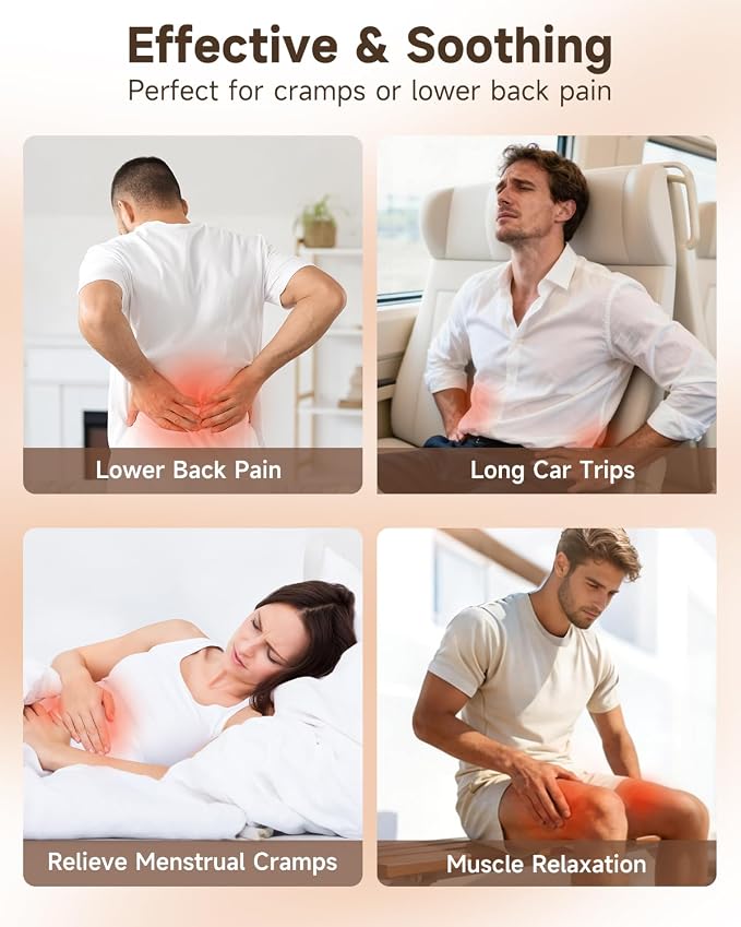 Cordless Heating Pad with Massager - Image 4