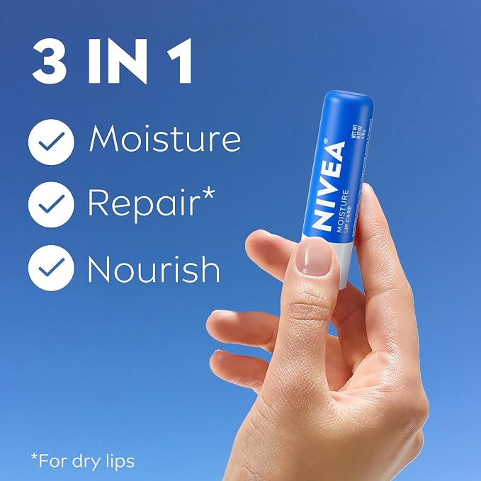 NIVEA Moisture Lip Care, Hydrating Lip Balm - Image 3