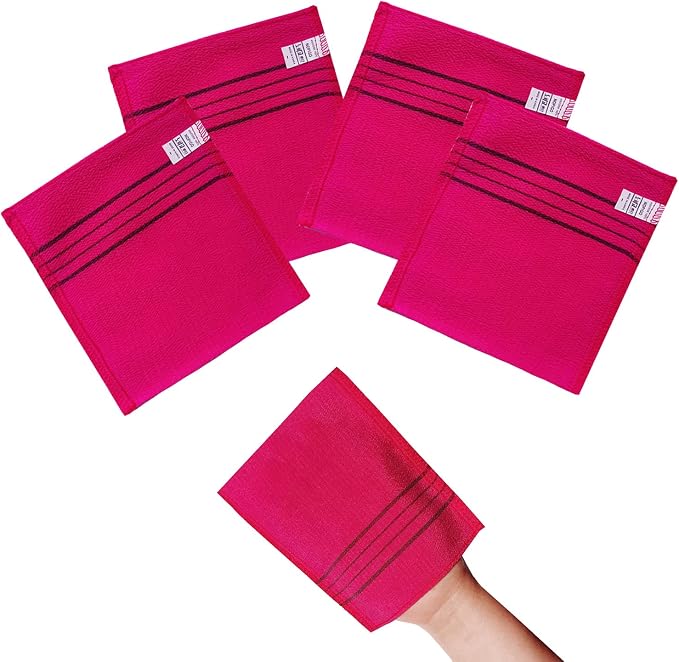 Korean Asian Exfoliating Bath Washcloth Mitt - Image 8