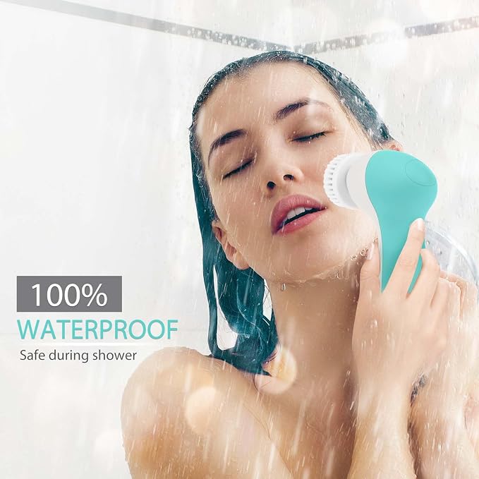 Rechargeable Facial Cleansing Spin Brush Set - Image 5