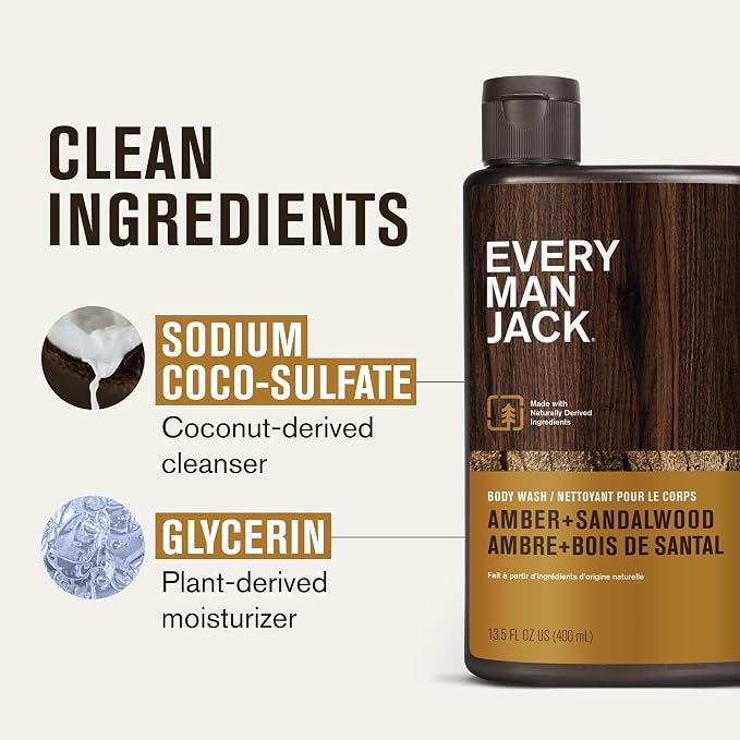 Every Man Jack Men's Body Wash Variety Pack - Image 4
