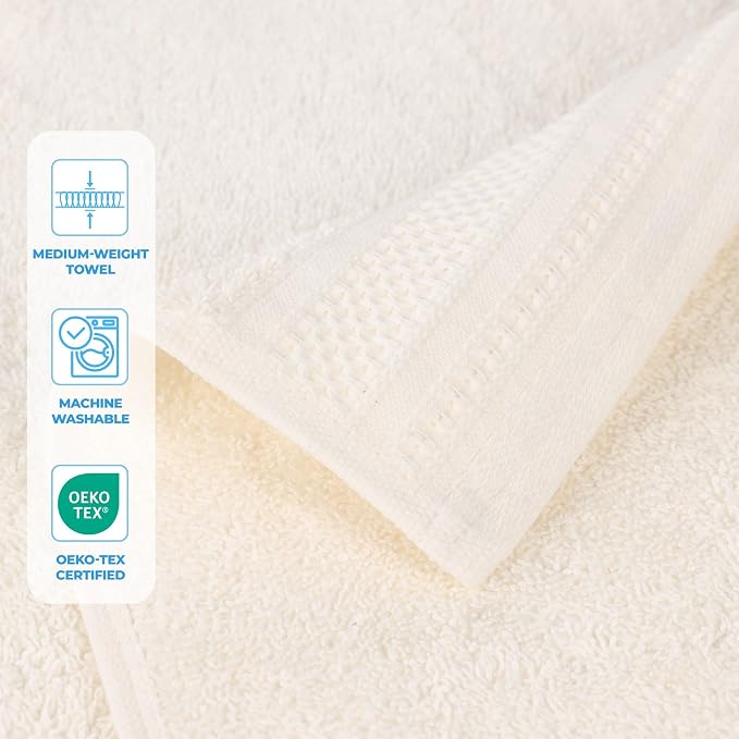 Superior Honeycomb Cotton Medium Weight Towels, - Image 6