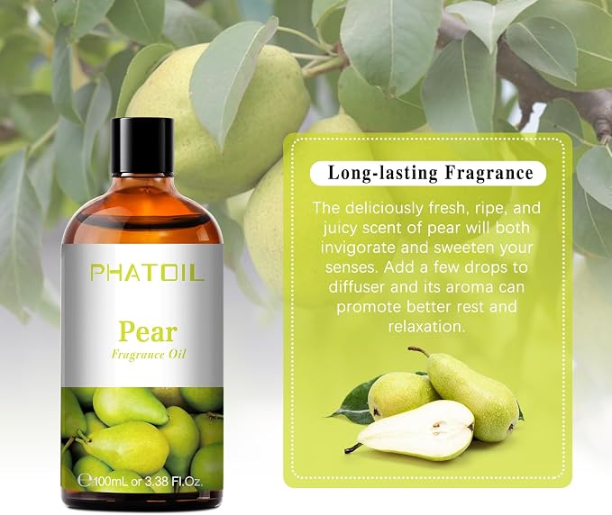 PHATOIL 3.38FL.OZ Pear Fragrance Oils - Image 5