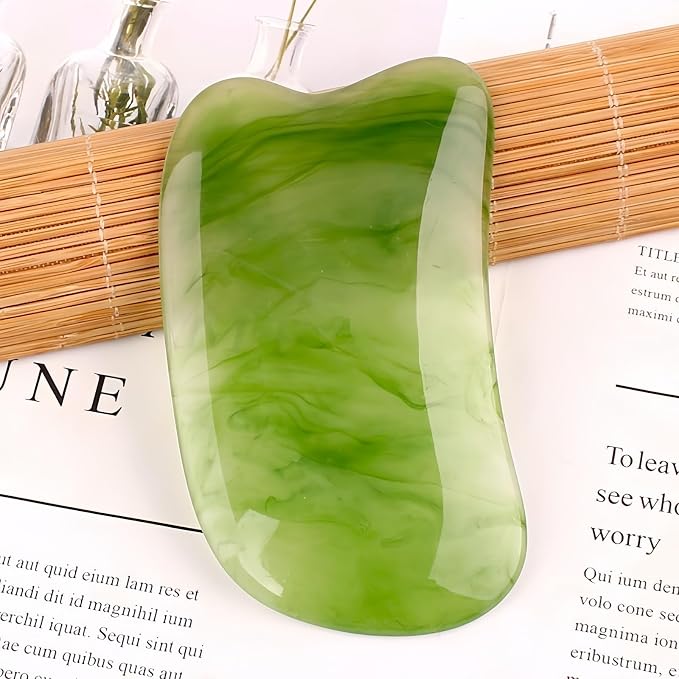 Gua Sha Scraping Massage Tool, GuaSha Facial Set, Natural Resin GuaSha Massage - Image 3