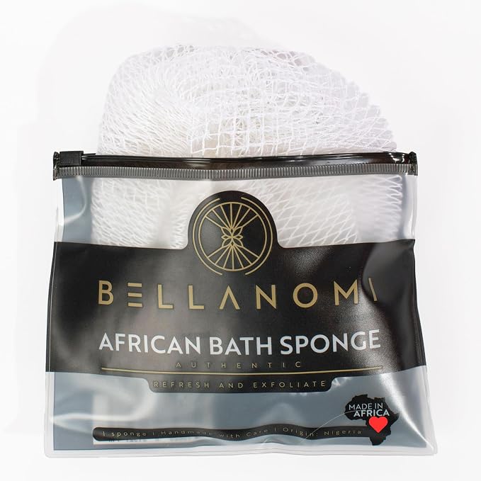 BELLANOMI African Exfoliating Net Sponge, Ethically sourced from Nigeria by Bellanomi
