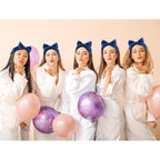 Semato 8Pcs Navy Blue Spa Headband Bachelorette Party Favors Set Skincare - Image 7