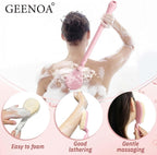Back Scrubber for Shower, 19’’ Detachable Long Handle Shower Body Scrubber for - Image 6