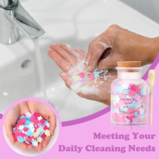 DOSTATNI Pedicure Soap Flowers Pedicure Foot Spa Tablets 10 Oz Plastic Bath - Image 7