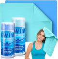 SmoothNovelty 2 Pack Swim Chamois Towel Water Absorbent Quick Dry Towel Shammy by SmoothNovelty