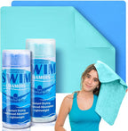 SmoothNovelty 2 Pack Swim Chamois Towel Water Absorbent Quick Dry Towel Shammy by SmoothNovelty