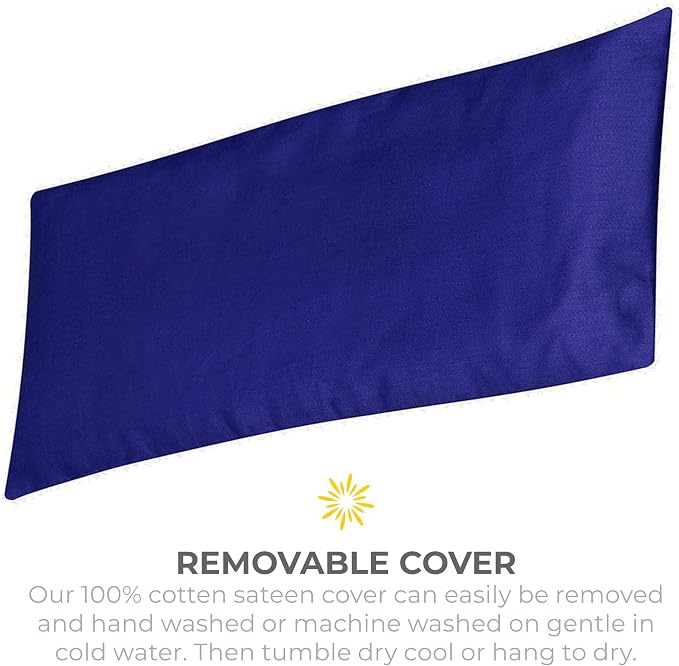 Sunshine Yoga 4-Pack Scented Sateen Eye Pillows, Low-Luster, 9’’ x 4’’ Flaxseed - Image 3