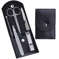 HANTEKAS Travel Manicure Set Professional Nail Clipper Kit-5 Pieces Stainless by HANTEKAS