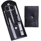 HANTEKAS Travel Manicure Set Professional Nail Clipper Kit-5 Pieces Stainless by HANTEKAS