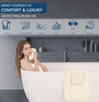 Extra Large Bath Sheet Set of 4, Ultra Soft Fluffy Towel, 35”x 70”Oversized - Image 4