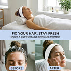 Disposable Headbands for Spa & Facials – 48pcs White Disposable Spa Headbands - Image 4