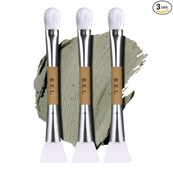 Bare Essentials Living Clay Face Mask Brush Dual Soft Silicone Face Mask by BareEssentialsLiving