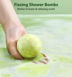 Organic Hemp Bath Bombs Infused Peppermint Eucalyptus Essential Oil Luxurious - Image 3