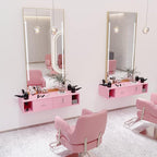 OmySalon Locking Wall Mount Styling Station, Beauty Barber Spa Equipment - Image 2