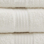 Madison Park Organic 100% Cotton Bathroom Towel Set, Hotel & Spa Quality Highly - Image 3