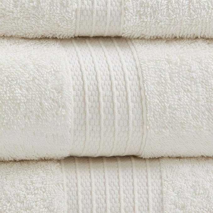 Madison Park Organic 100% Cotton Bathroom Towel Set, Hotel & Spa Quality Highly - Image 3