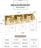 Bathroom Light Fixtures, 3-Light Modern Vanity Light - Image 2