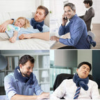 Travel Neck Pillow with Vibration Massage, Battery Operated Adjustable Airplane - Image 4