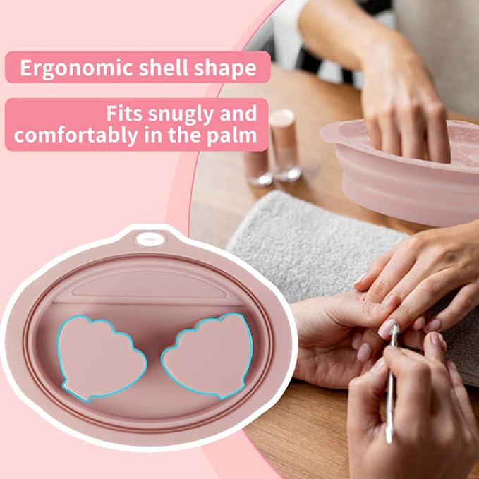 Silicone Hand Soaking Bowl for Nail Art & Manicures – Foldable, Dual Hand Spa - Image 6