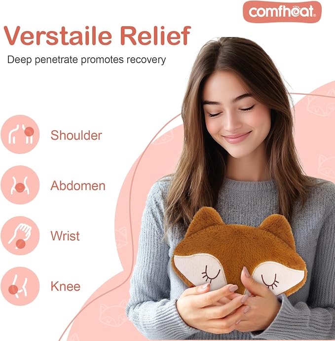 Fox Microwave Heating Pad for Pain Relief, Unscented Microwavable Heating Pads - Image 4