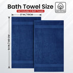 Infinitee Xclusives Luxury 100% Ring-Spun Cotton Bath Towels Set of 4 – Soft - Image 3