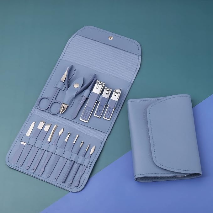 Manicure Set, Nail Clippers, Pedicure Kit, 16 in 1 Professional Grooming Kit - Image 2