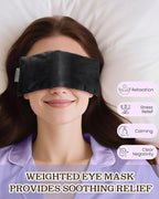 Lavender Eye Pillow for Relaxation, Sleep – Weighted Eye Mask for Headache - Image 2