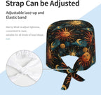 Alligator Ice Cream Working Cap, Scrub Cap - Image 4