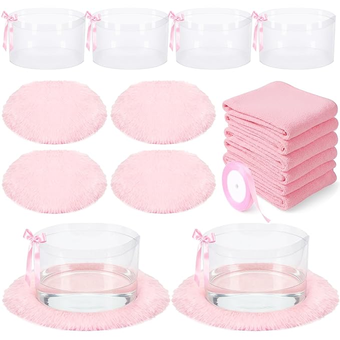 HunnmingRe 18 Pcs Foot Spa Kit for Pink Spa Sleepover Party Supplies by HunnmingRe