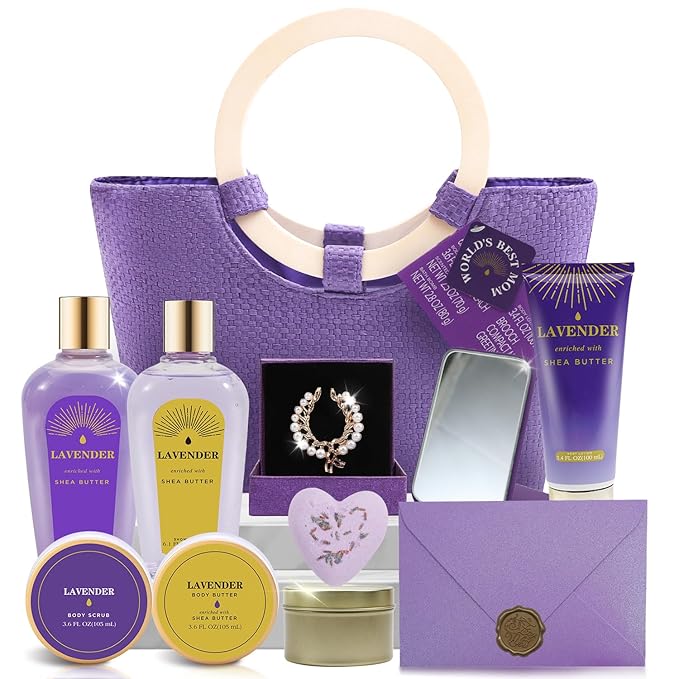 Spa Luxetique Gift Baskets for Women, Mothers Day Gifts for Mom, Relaxing Bath by spaluxetique