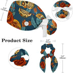 Scrub Cap with Hair Scrunchy, Ponytail Holder Surgical Cap - Image 2
