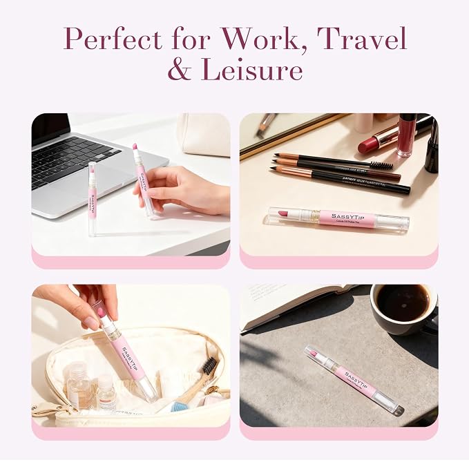 Ceramic Cuticle Pusher & Oil Pen, 2ml Rose/Lavender/Fragrance Free Scented Nail - Image 9