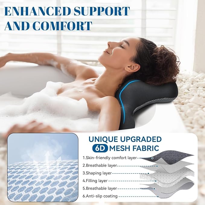 Full Body Bath Pillow for Bathtub, Thick & Luxury Bathtub Pillow Bathtub Cushion - Image 8