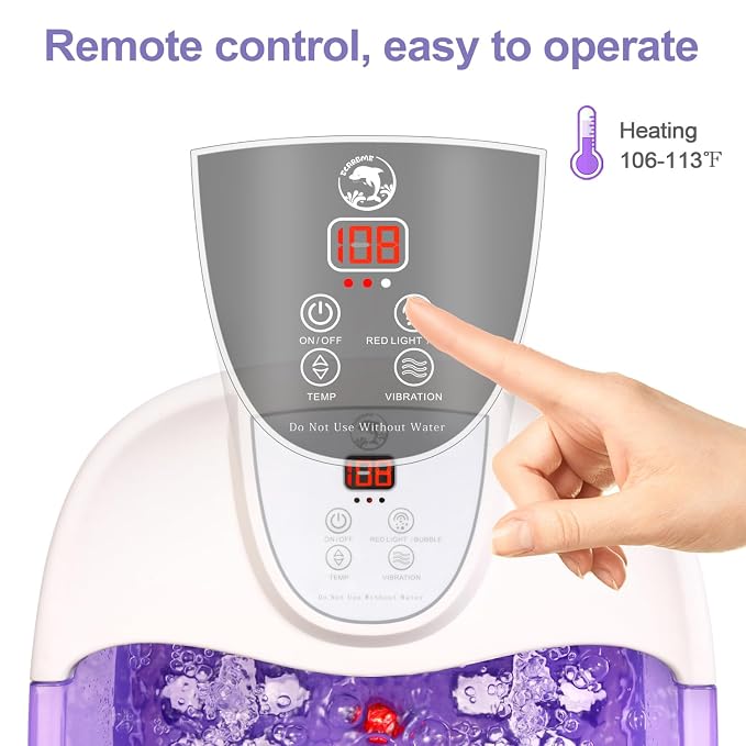 Foot Spa Bath Massager with Heat, Temperature Control, Bubbles and Epsom Salt - Image 7