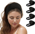 TopTie 4PCS Spa Facial Headband Skincare Makeup Head Wrap Adjustable Terry by TOPTIE