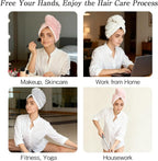 3 Pack Large Microfiber Hair Towels - Image 6