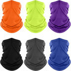 Fuinloth Neck Gaiter, 6 Pack Cooling UV Protection Bandana Face Mask Gator Scarf by fuinloth