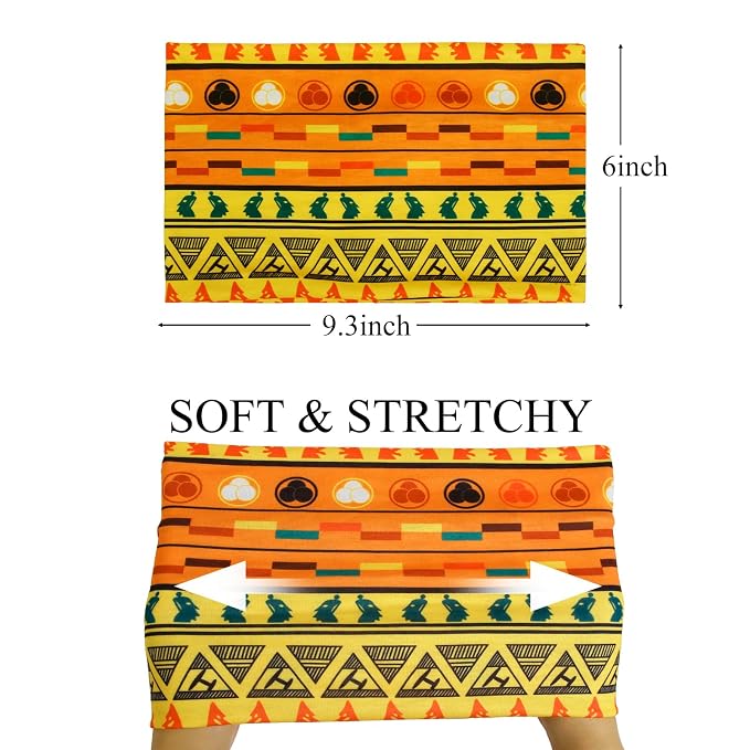 Huachi Wide Headbands for Women Non Slip, African Head Wraps for Black Women - Image 3