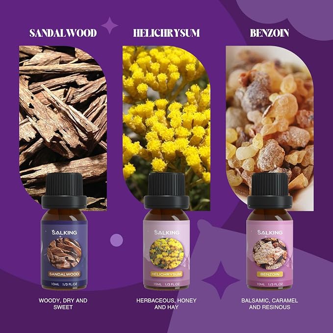 SALKING Sleep Essential Oils Set, Pure and Natural Essential Oils, Fragrance - Image 4