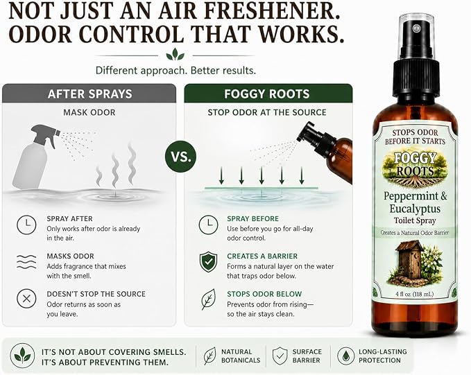 Peppermint & Eucalyptus Pre-Toilet Spray – Stops Odor Before It Starts - Image 7
