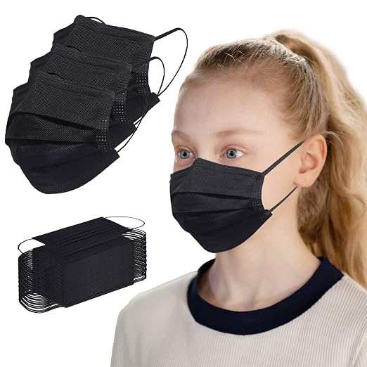 Borje Kids Masks 100 Pcs, Kids Disposable Face Masks by Borje