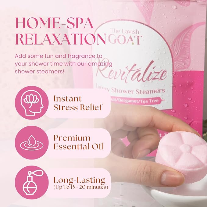 TLG Revitalize Shower Steamers Aromatherapy 7 Pack – USA Made - Image 5