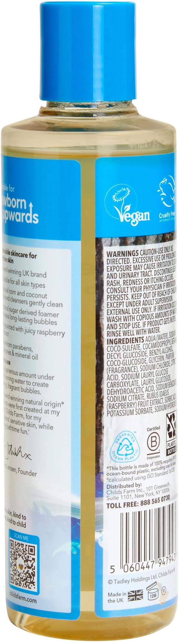 Childs Farm, Kids Bubble Bath for Dry, Sensitive Skin, Organic Raspberry - Image 4